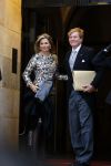 Amsterdam 14 januari 2015
Centaal station van Amsterdam gezien vanuit het eye theater.Koning Willem Alexander en koningin Maxima arriveren bij het paleis op de dam voor de nieuwjaarsreceptie.