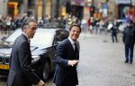 Amsterdam 13 januari 2015
Nieuwjaarsreceptie Koning Willem Alexander en Koningin Maxima in het paleis op de dam.
Mark Rutte