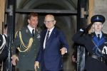 Amsterdam 13 januari 2015
Nieuwjaarsreceptie Koning Willem Alexander en Koningin Maxima in het paleis op de dam.
Pieter v Vollenhoven in zijn volkswagen Phaeton