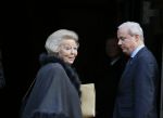 Amsterdam 13 januari 2015
Nieuwjaarsreceptie Koning Willem Alexander en Koningin Maxima in het paleis op de dam.
Prinses Beatrix in haar verlengde Volvo