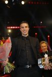 Amsterdam 16 december 2014
Sportman van het jaar verkiezing in de RAI.
Robin v Persie met zijn vrouw, moeder en opa