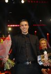 Amsterdam 16 december 2014
Sportman van het jaar verkiezing in de RAI.
Robin v Persie met zijn vrouw, moeder en opa
