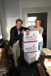 Alphen a/d Rijn 23 December 2014
Thomas Berge met zijn partner Myrthe in hun nieuwe huis