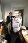 Alphen a/d Rijn 23 December 2014
Thomas Berge met zijn partner Myrthe in hun nieuwe huis