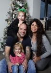 Apeldoorn 1 december 2015
Andy en Melisa v d Meyde met hun kinderen thuis voor de kerstboom