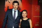 Amsterdam 15 december 2015
Sportgala/ sportverkiezing sportman en sportvrouw van het jaar in de Rai. Annemiek van Vleuten met partner Jeroen