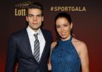Amsterdam 15 december 2015
Sportgala/ sportverkiezing sportman en sportvrouw van het jaar in de Rai. Antoinette de Jong met partner