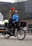 Amsterdam 6 januari 2016
Beertje v Beers met dochter op de fiets.