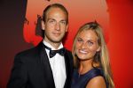Amsterdam 15 december 2015
Sportgala/ sportverkiezing sportman en sportvrouw van het jaar in de Rai
Billy Bakker en partner Claire Corthaus