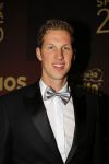 Amsterdam 15 december 2015
Sportgala/ sportverkiezing sportman en sportvrouw van het jaar in de Rai. Reinder Nummerdor met collega Christiaan Varenhorst