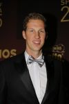 Amsterdam 15 december 2015
Sportgala/ sportverkiezing sportman en sportvrouw van het jaar in de Rai. Reinder Nummerdor met collega Christiaan Varenhorst