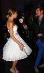Amsterdam, 11 December 2015
Christie Bokma, vriendin van Rafael van der Vaart als model bij een modeshow van Monique Collignon op de Luxery Fair