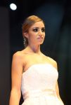 Amsterdam, 11 December 2015
Christie Bokma, vriendin van Rafael van der Vaart als model bij een modeshow van Monique Collignon op de Luxery Fair