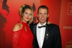 Amsterdam 15 december 2015
Sportgala/ sportverkiezing sportman en sportvrouw van het jaar in de Rai. Erik Dekker met zijn vrouw