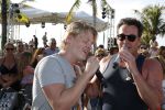 Curacao 31 december 2015 
Gerard Joling en Thomas Berge doen soundcheck voor hun optreden voor oud jaar op het strand van Lions dive. Gerard zijn moeder Jannie is ook aanwezig.