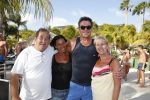 Curacao 31 december 2015 
Gerard Joling en Thomas Berge doen soundcheck voor hun optreden voor oud jaar op het strand van Lions dive. Gerard zijn moeder Jannie is ook aanwezig.