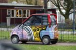 Amsterdam 10 december 2015 
Geza Weisz in een scootmobiel
