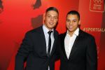 Amsterdam 15 december 2015
Sportgala/ sportverkiezing sportman en sportvrouw van het jaar in de Rai. Jeffrey Wammes met vriend