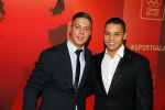 Amsterdam 15 december 2015
Sportgala/ sportverkiezing sportman en sportvrouw van het jaar in de Rai. Jeffrey Wammes met vriend