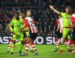 Eindhoven, 8 December 2015
laatste poulewedstrijd PSV-CSKA Moskou, eidnsatnd 2-1
PSV door naar de 1/8 finale
Joshua Brenet
