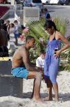 Curacao, 27 December 2015
Jean Paul Boetius (FC Basel) samen met Kenny Tete (Ajax), Terence Kongolo (Feyenoord), Rodney Kongolo (Manchester City) en Jody Lukoki (SC Cambuur) op het strand aan het voetballen