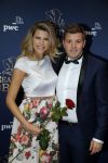 Scheveningen 13 december 2015
Premiere Beauty & the beast in het circustheater.
Jaap Reesema en zijn zwangere vriendin Kim Kotter