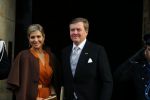 Amsterdam 13 januari 2016 
Prinses Beatrix en Koning Willem Alexander Koningin Maxima bij nieuwjaarsreceptie op het paleis op de dam.
