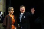 Amsterdam 13 januari 2016 
Prinses Beatrix en Koning Willem Alexander Koningin Maxima bij nieuwjaarsreceptie op het paleis op de dam.