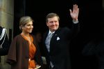 Amsterdam 13 januari 2016 
Prinses Beatrix en Koning Willem Alexander Koningin Maxima bij nieuwjaarsreceptie op het paleis op de dam.
