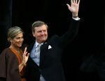 Amsterdam 13 januari 2016 
Prinses Beatrix en Koning Willem Alexander Koningin Maxima bij nieuwjaarsreceptie op het paleis op de dam.
