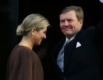 Amsterdam 13 januari 2016 
Prinses Beatrix en Koning Willem Alexander Koningin Maxima bij nieuwjaarsreceptie op het paleis op de dam.