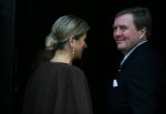 Amsterdam 13 januari 2016 
Prinses Beatrix en Koning Willem Alexander Koningin Maxima bij nieuwjaarsreceptie op het paleis op de dam.