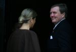 Amsterdam 13 januari 2016 
Prinses Beatrix en Koning Willem Alexander Koningin Maxima bij nieuwjaarsreceptie op het paleis op de dam.