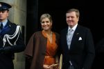 Amsterdam 13 januari 2016 
Prinses Beatrix en Koning Willem Alexander Koningin Maxima bij nieuwjaarsreceptie op het paleis op de dam.