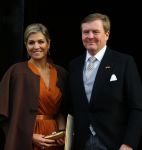 Amsterdam 13 januari 2016 
Prinses Beatrix en Koning Willem Alexander Koningin Maxima bij nieuwjaarsreceptie op het paleis op de dam.