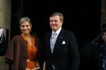 Amsterdam 13 januari 2016 
Prinses Beatrix en Koning Willem Alexander Koningin Maxima bij nieuwjaarsreceptie op het paleis op de dam.