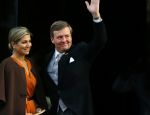 Amsterdam 13 januari 2016 
Prinses Beatrix en Koning Willem Alexander Koningin Maxima bij nieuwjaarsreceptie op het paleis op de dam.