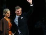Amsterdam 13 januari 2016 
Prinses Beatrix en Koning Willem Alexander Koningin Maxima bij nieuwjaarsreceptie op het paleis op de dam.