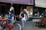 Amsterdam 13 januari 2016
Lauren Verster met haar nieuwe vriend cameraman Jasper Diepeveen.