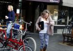 Amsterdam 13 januari 2016
Lauren Verster met haar nieuwe vriend cameraman Jasper Diepeveen.