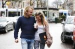 Amsterdam 13 januari 2016
Lauren Verster met haar nieuwe vriend cameraman Jasper Diepeveen.
