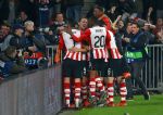 Eindhoven, 8 December 2015
laatste poulewedstrijd PSV-CSKA Moskou, eidnsatnd 2-1
PSV door naar de 1/8 finale
Luuk de Jong heeft PSV op gelijke hoogte gebracht