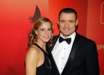 Amsterdam 15 december 2015
Sportgala/ sportverkiezing sportman en sportvrouw van het jaar in de Rai
Mark Huizinga met partner