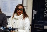 Amsterdam 9 januari 2016
Patty Brard op terras op de pc hooftstraat
