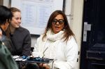 Amsterdam 9 januari 2016
Patty Brard op terras op de pc hooftstraat