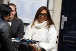 Amsterdam 9 januari 2016
Patty Brard op terras op de pc hooftstraat
