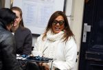 Amsterdam 9 januari 2016
Patty Brard op terras op de pc hooftstraat