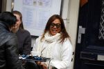 Amsterdam 9 januari 2016
Patty Brard op terras op de pc hooftstraat