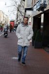 Amsterdam 13 januari 2016 
Zanger Quincy op de pc hooftstraat