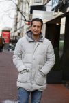 Amsterdam 13 januari 2016 
Zanger Quincy op de pc hooftstraat